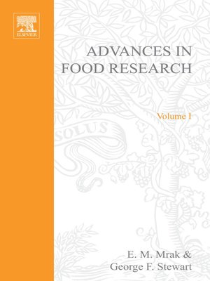 cover image of Advances in Food Research